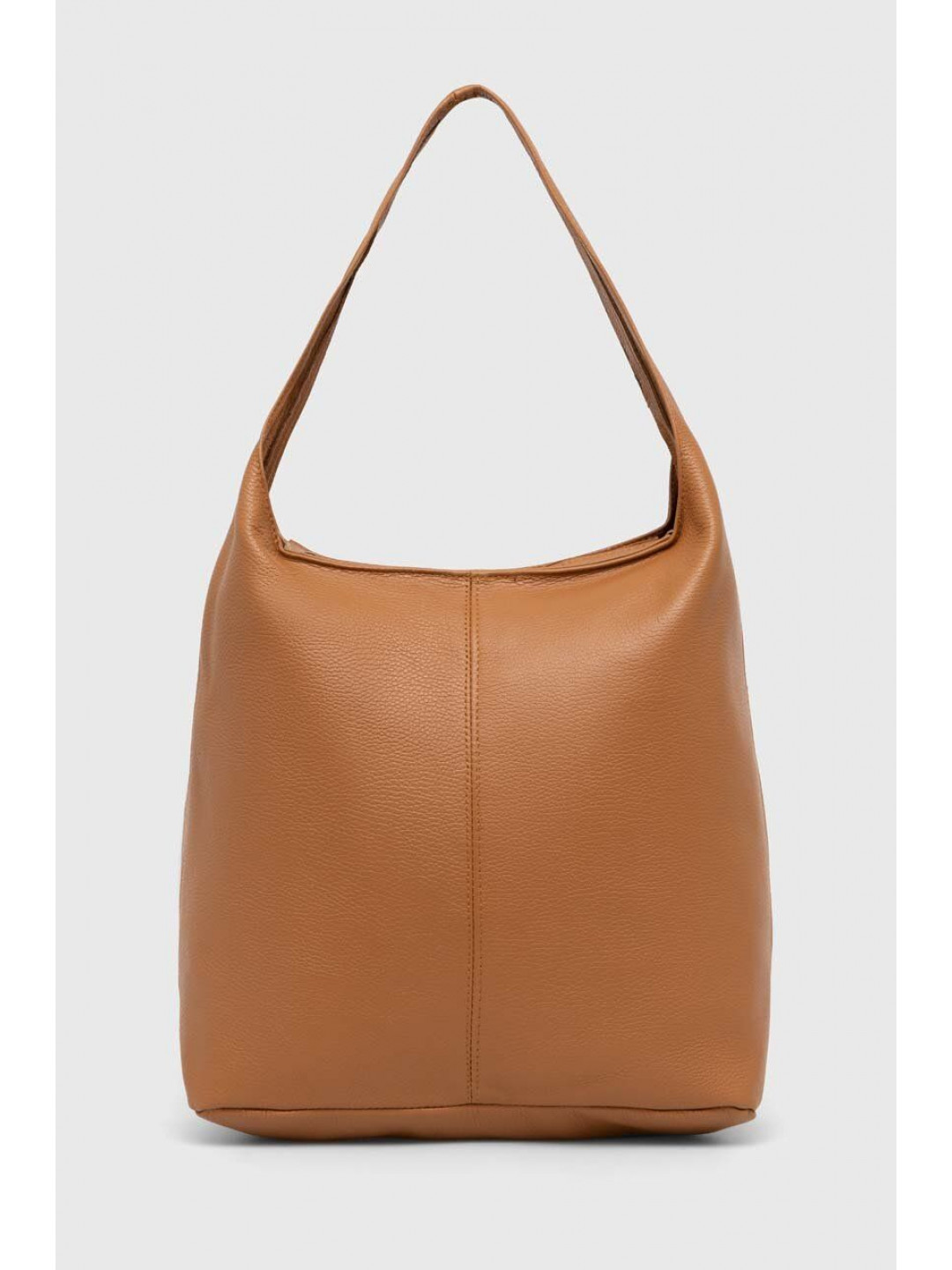 Kožená kabelka Answear LAB hnědá barva